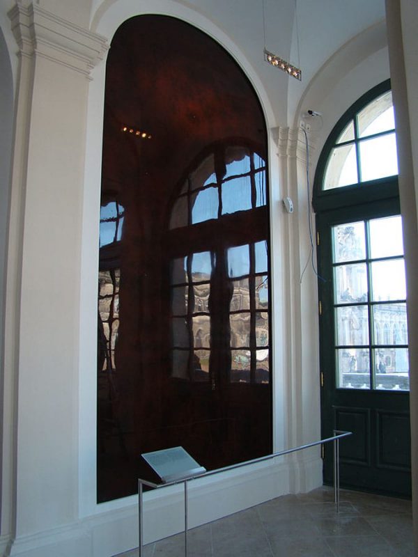 Stuckrahmungen als Betonung der hochwertigen Ausstellungsflächen in der Porzellansammlung, Zwinger Dresden